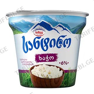 ხაჭო 6% 180გრ სანტინო