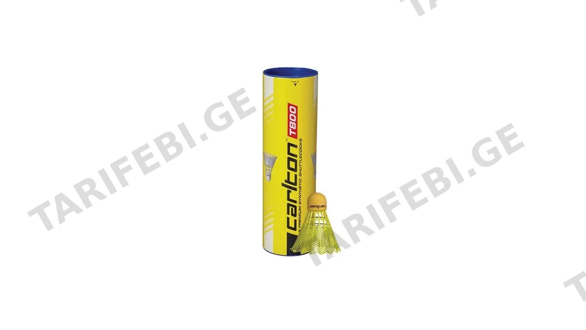 "CARLTON"- ბადმინტონის ბურთი C BS T800 YLWBLU 6 PK