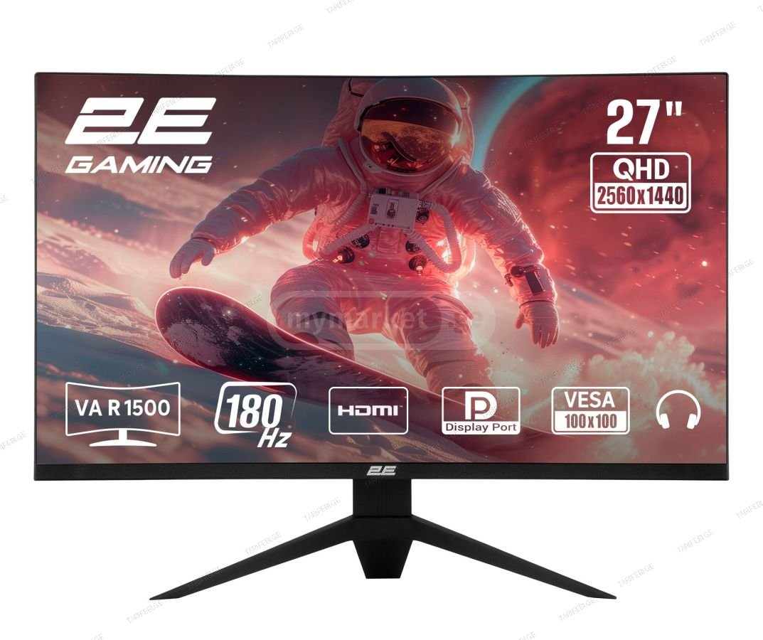 მონიტორი: 2E G2725BV 27″ QHD 2K 180Hz 1ms Curved Monitor