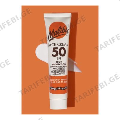 მალიბუ-სახის კრემი SPF50 40მლ