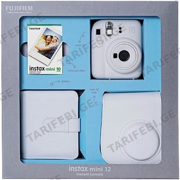ფოტოაპარატი და აქსესუარები Fujifilm Instax Mini 12 Bundle Box, White