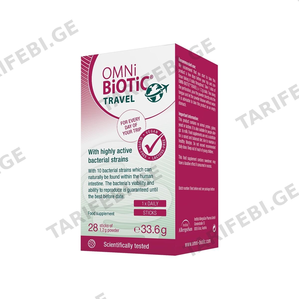 ომნი-ბიოტიკი - Omni-Biotic თრეველ 1.2გ 28 სტიკი