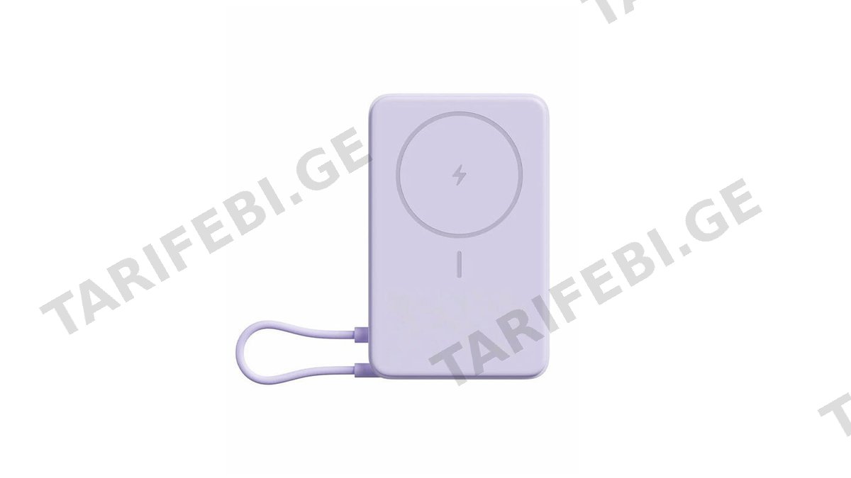 Xiaomi Magnetic Power Bank 10000mAh with Built-in Stand purple