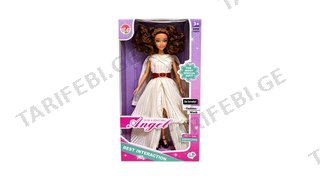 👗 Angel Fashion Doll — ელეგანტური თოჯინა მოდური კაბით • 📏 15×30 სმ
