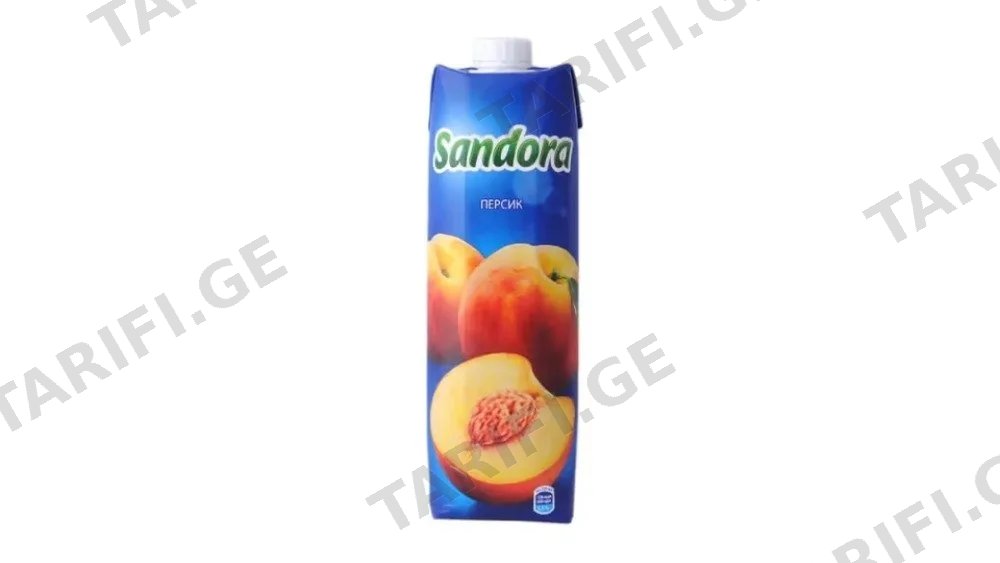 Sandora წვენი ატამი 0.97ლ